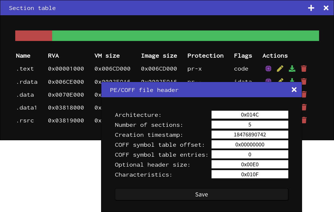 File header editor